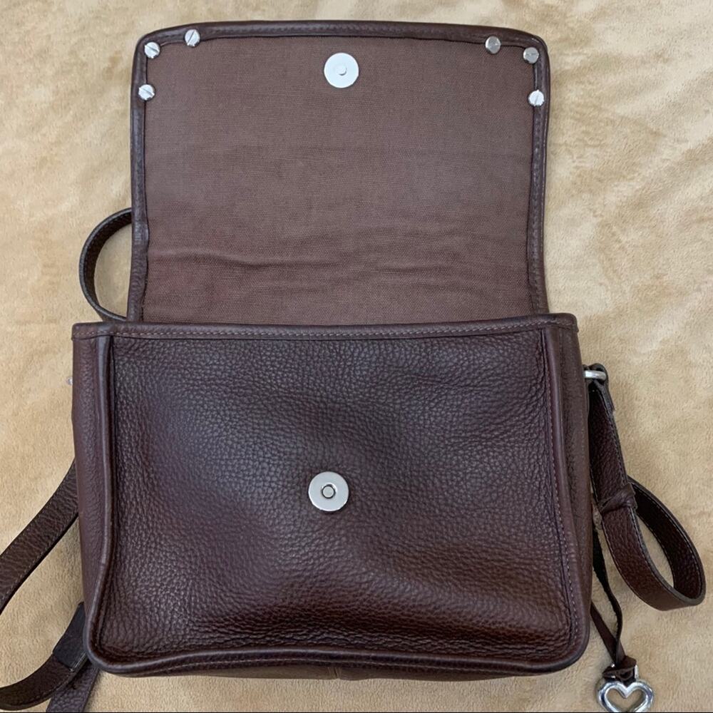 Brighton Vintage Woven Crossbody Flap Purse 9 x 7 - Picture 5 of 15